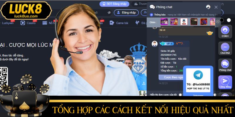 Những cách kết nối để nhận hỗ trợ mà nhà cái hiện có