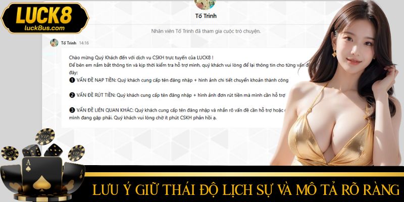 Ghi nhớ những điều quan trọng khi yêu cầu hỗ trợ